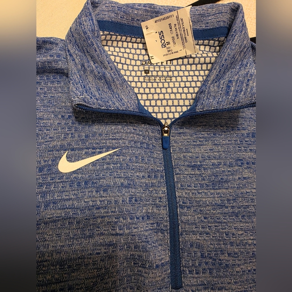 Nike Heathered Blue Full-Zip Jacket